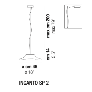 Lampadario a sospensione Incanto - Vistosi