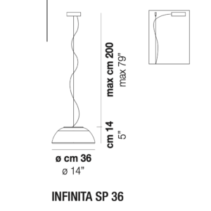 Lampadario a sospensione Infinita - Vistosi