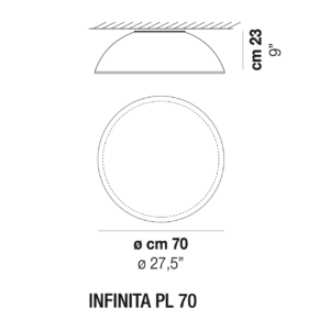 Plafoniera Infinita - Vistosi